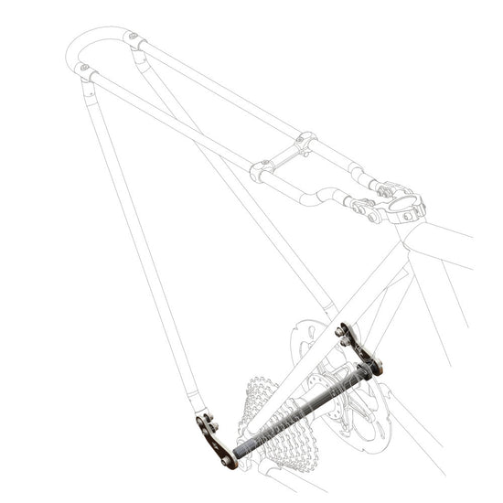 Perno passante adattatore per portapacchi bici