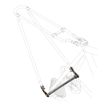 Perno passante adattatore per portapacchi bici