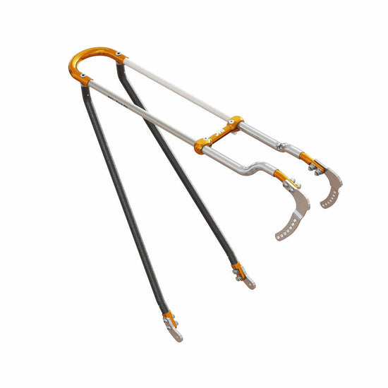Portapacchi inox alluminio arancione e nero