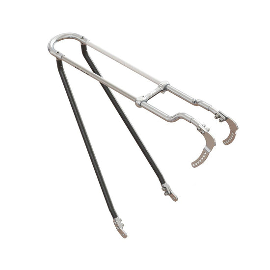 Portapacchi inox alluminio argento e nero