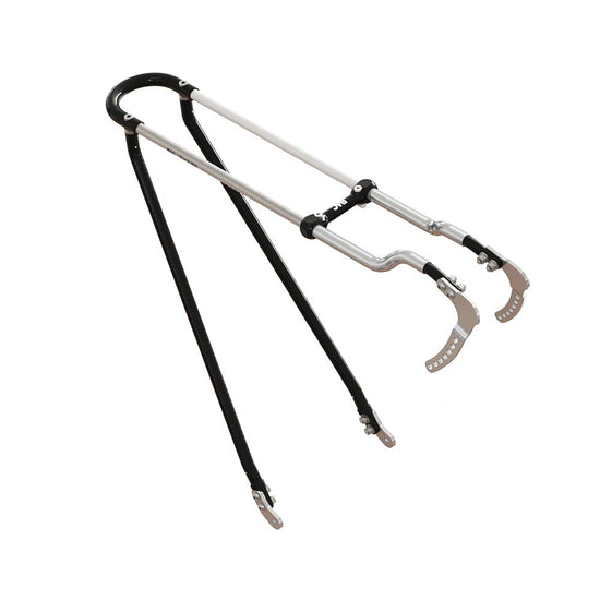Portapacchi inox alluminio nero cicloturismo