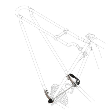bici da strada portapacchi posteriore
