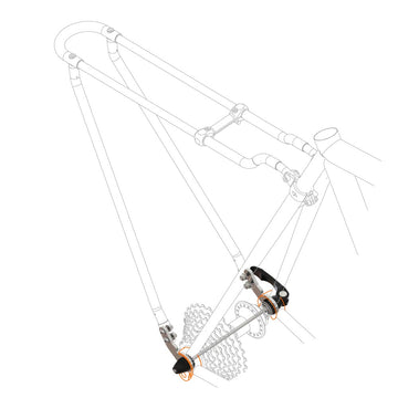 Sgancio rapido portapacchi bici corsa 