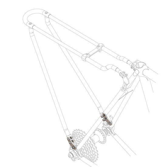 staffe inox per portapacchi bici 