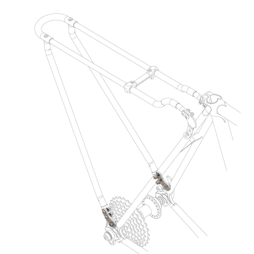 staffe inox per portapacchi bici 